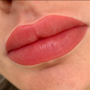 Preah Love Lip Blush Tattooing performed in Brisbane gives off wonderful results on this beautiful set of lips.